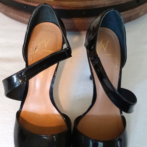 J vincent black open toe heels - Picture 2 of 5